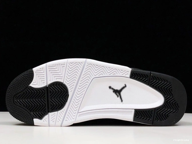 4 Royalty 308497-032 Black Air Jordan Metallic Gold-White 1207